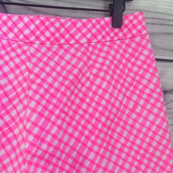 Lilly Pulitzer Arabeth Pink Plaid Print Shorts - Picture 6 of 8